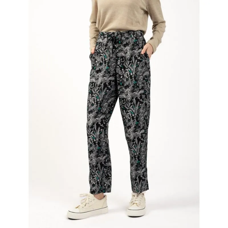 Pantalon fluide ample bleu femme - Sun Valley | wimod