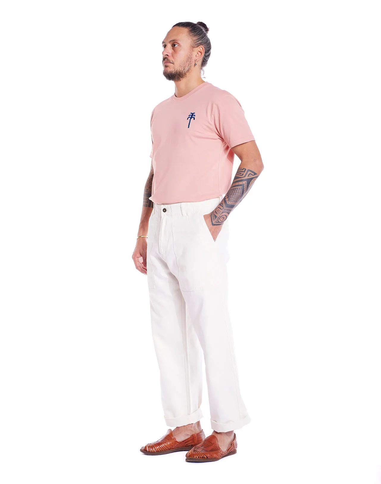 Pantalon Gamal Taille 34 US Couleurs Écru