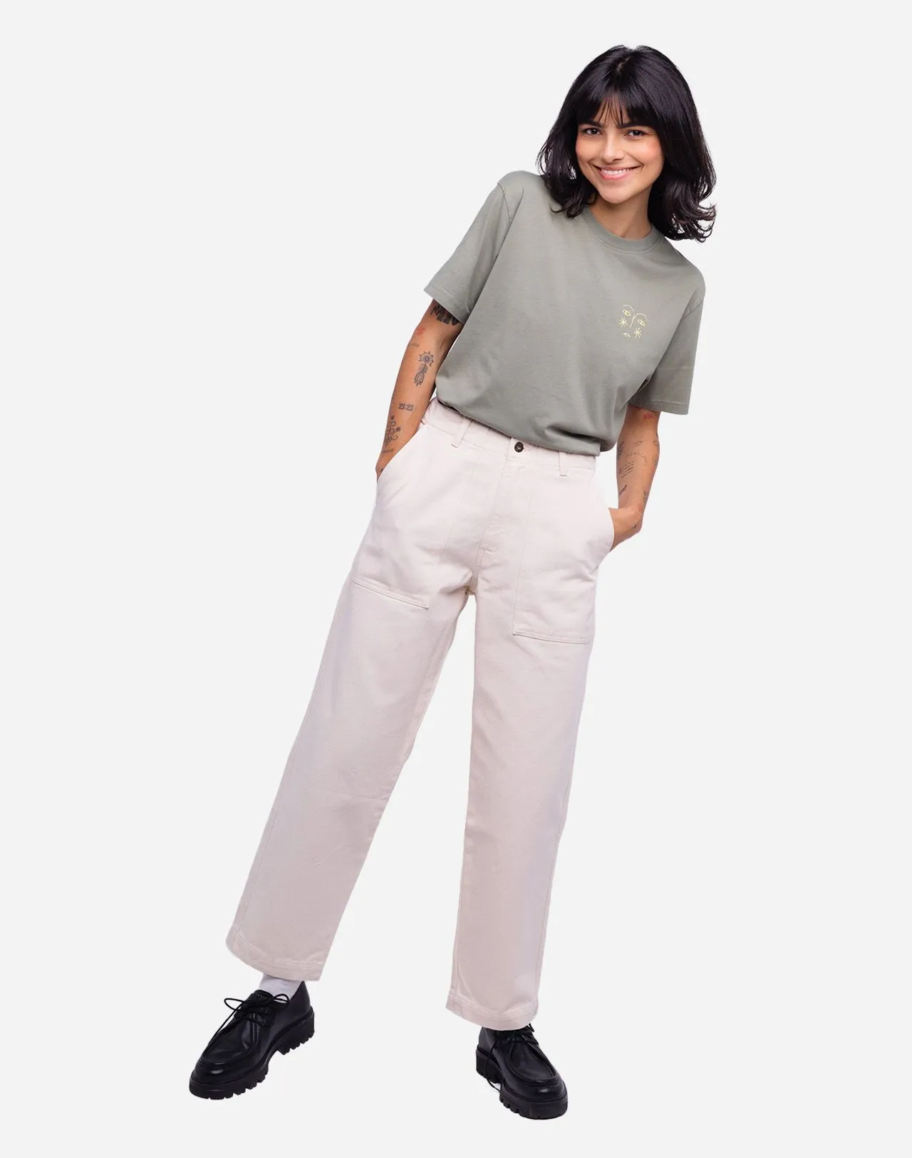 Pantalon Gamal écru Taille 28 US Couleurs Écru