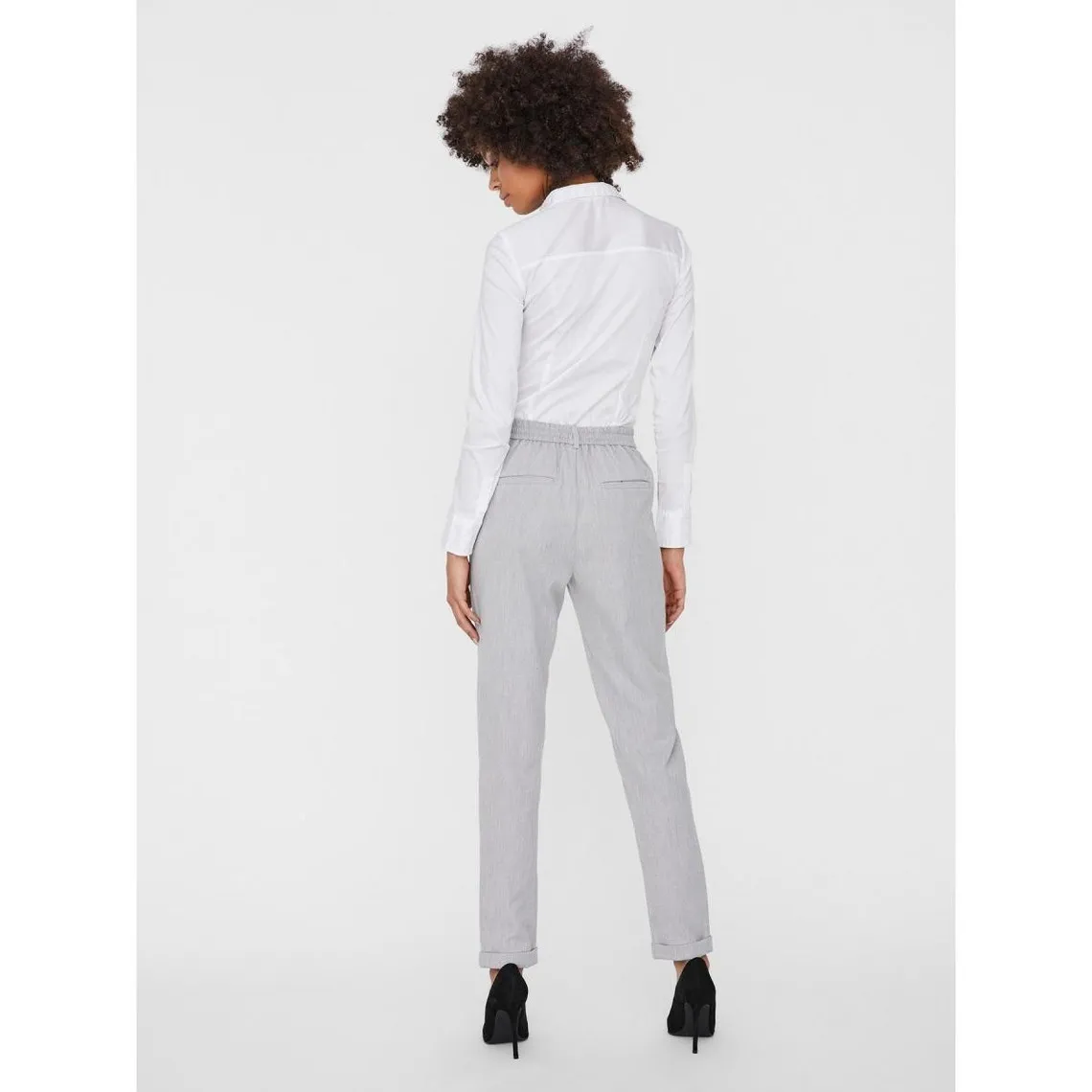 Pantalon Regular Fit Taille moyenne gris Emma | 3 Suisses