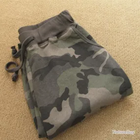 Pantalon survétement femme, camo, taille de S à 3XL.