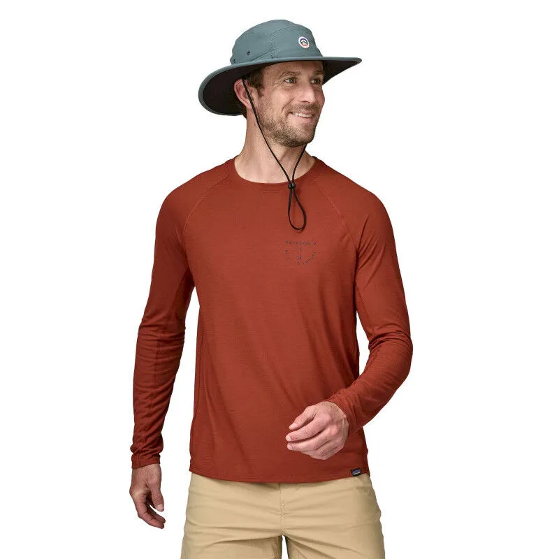 Patagonia L/S Cap Cool Trail Graphic Shirt - T-shirt homme | Hardloop