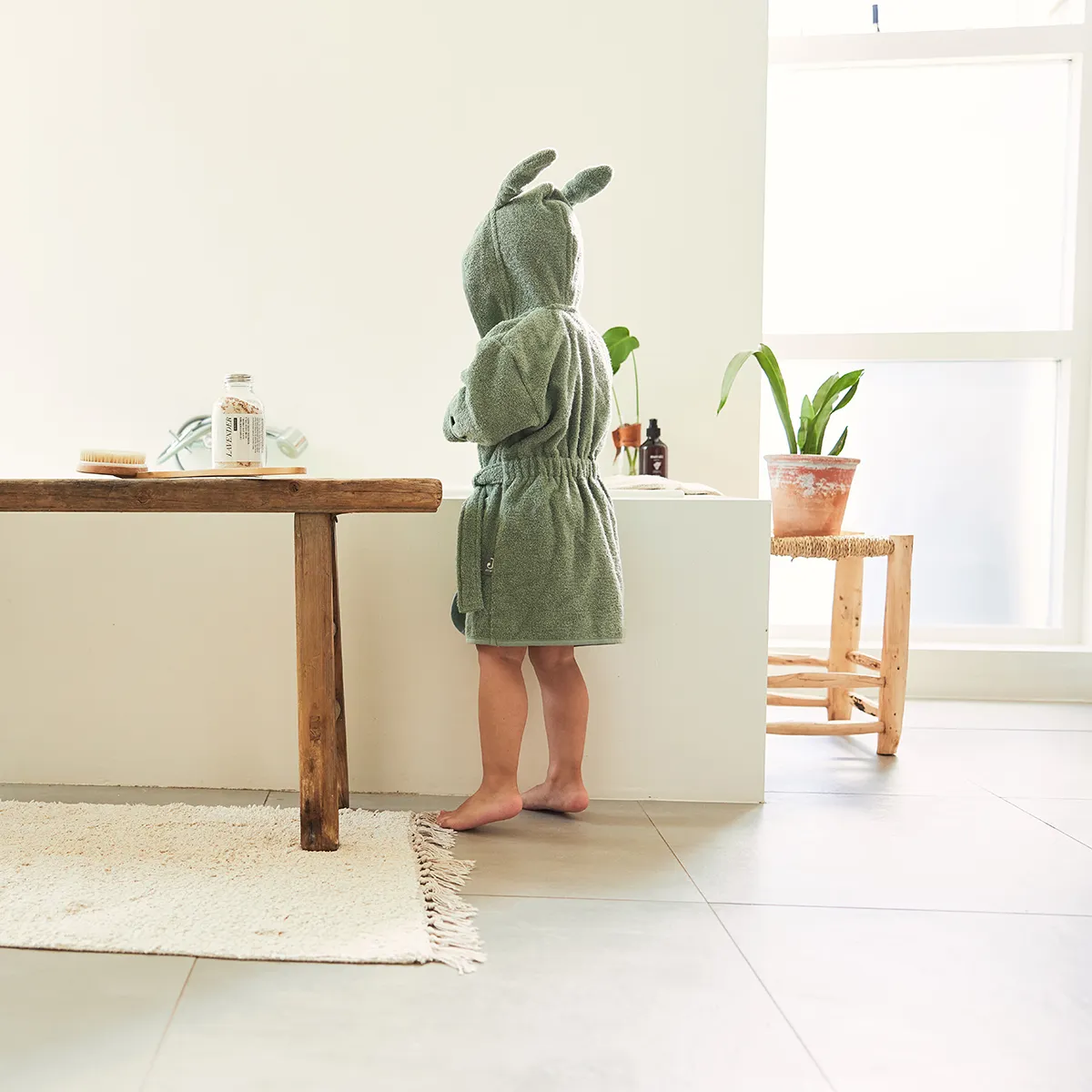 Peignoir de Bain Ash Green - 3/4 Ans