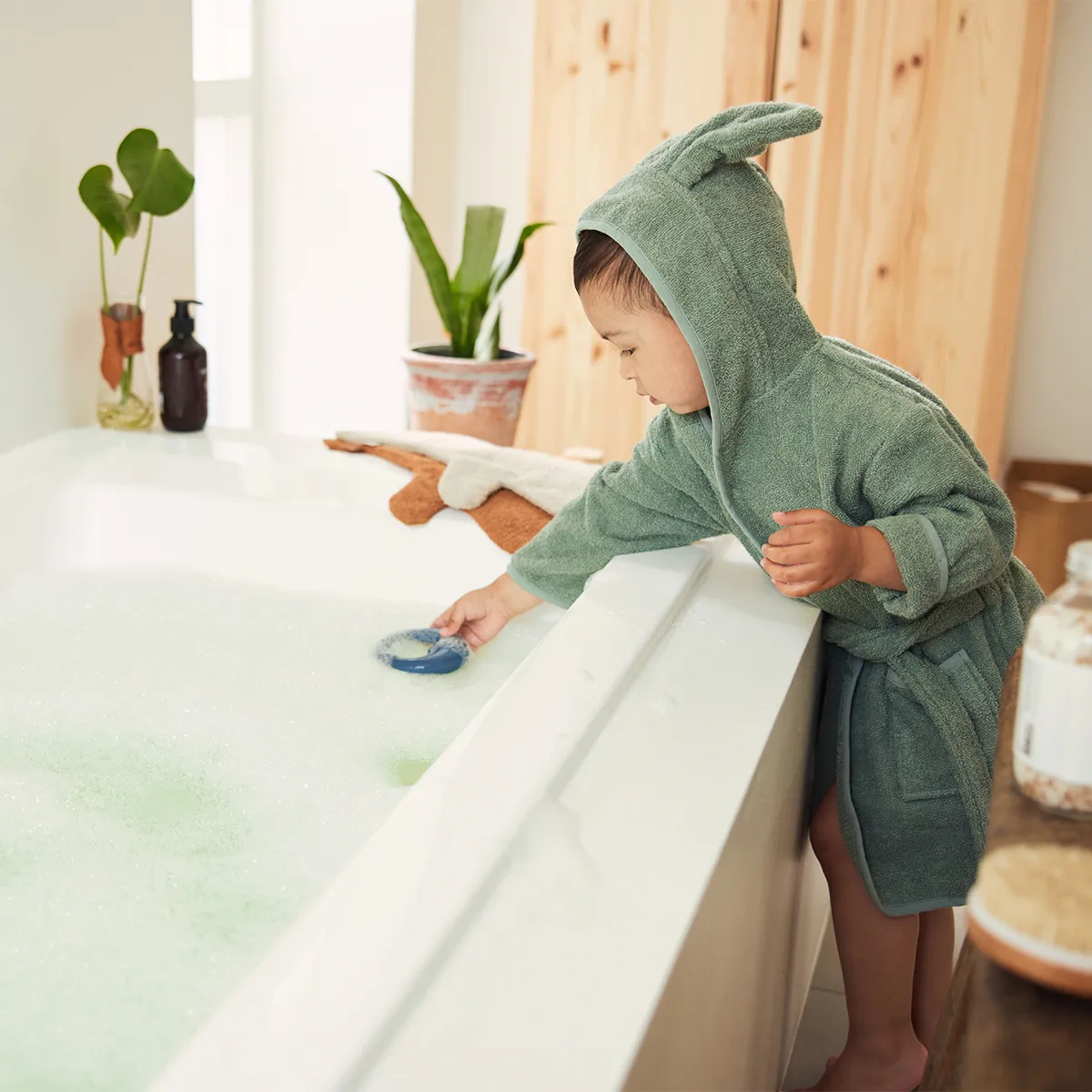 Peignoir de Bain Ash Green - 3/4 Ans