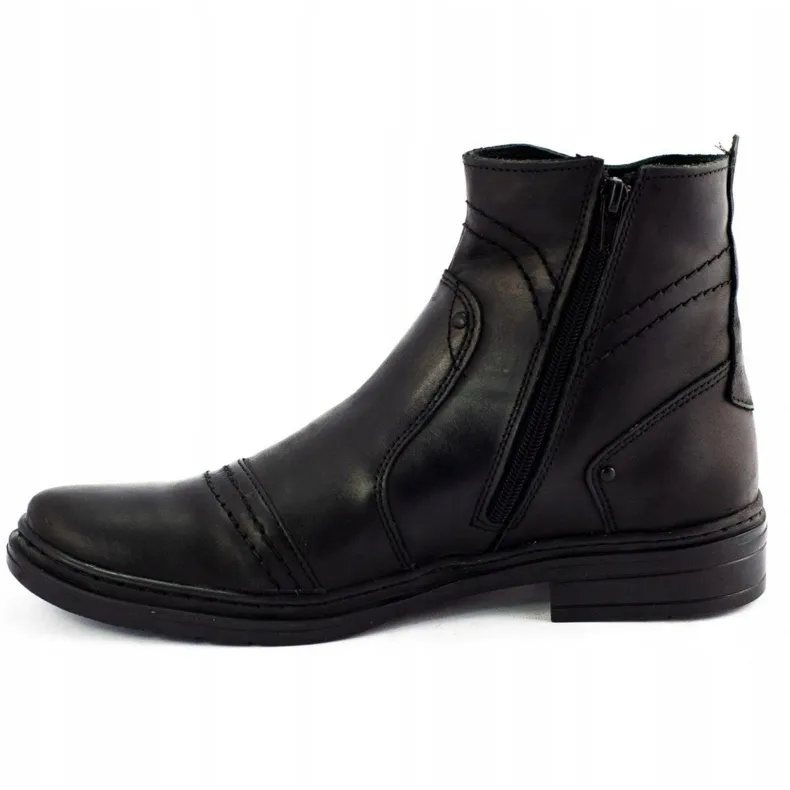 Polbut Bottines Chelsea hiver homme 252 noir le noir