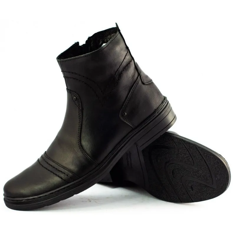 Polbut Bottines Chelsea hiver homme 252 noir le noir