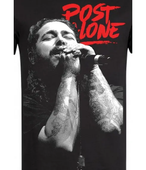 POST MALONE - T-SHIRT NOIR LIVE 2017