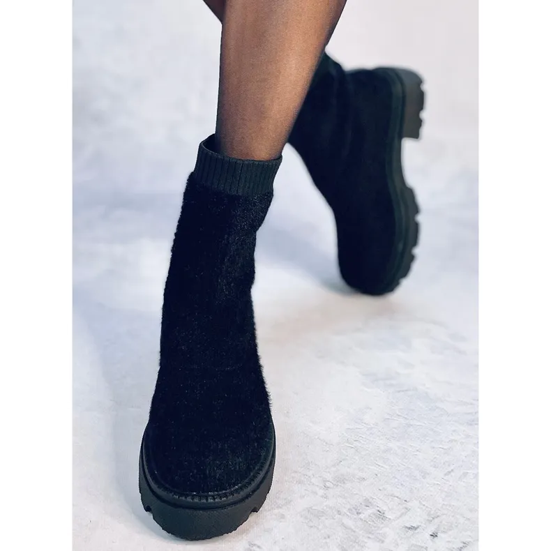 Roanna Bottines chaussettes noires le noir