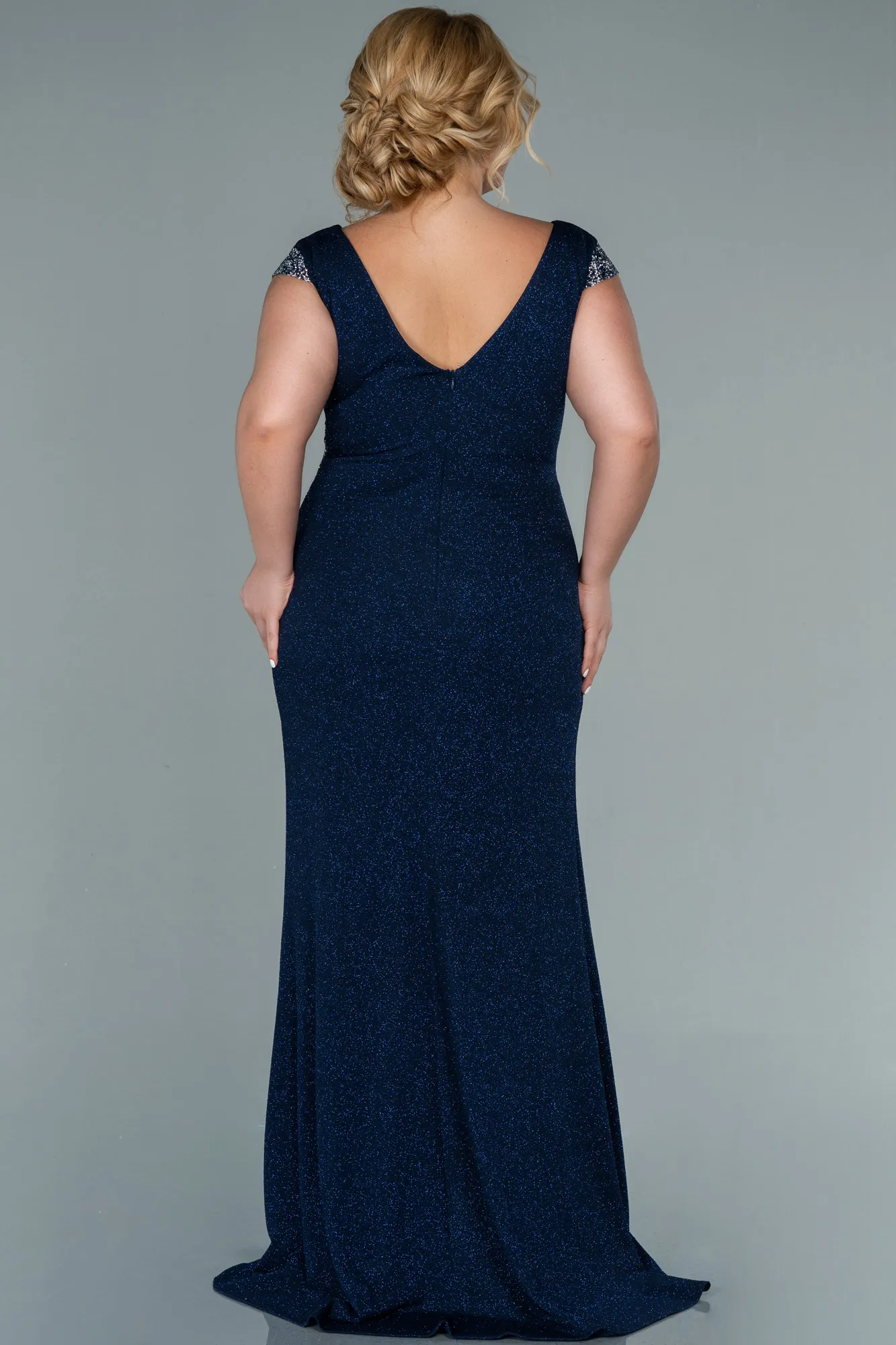 Robe de Soirée Grande Taille Longue Noir ABU2438