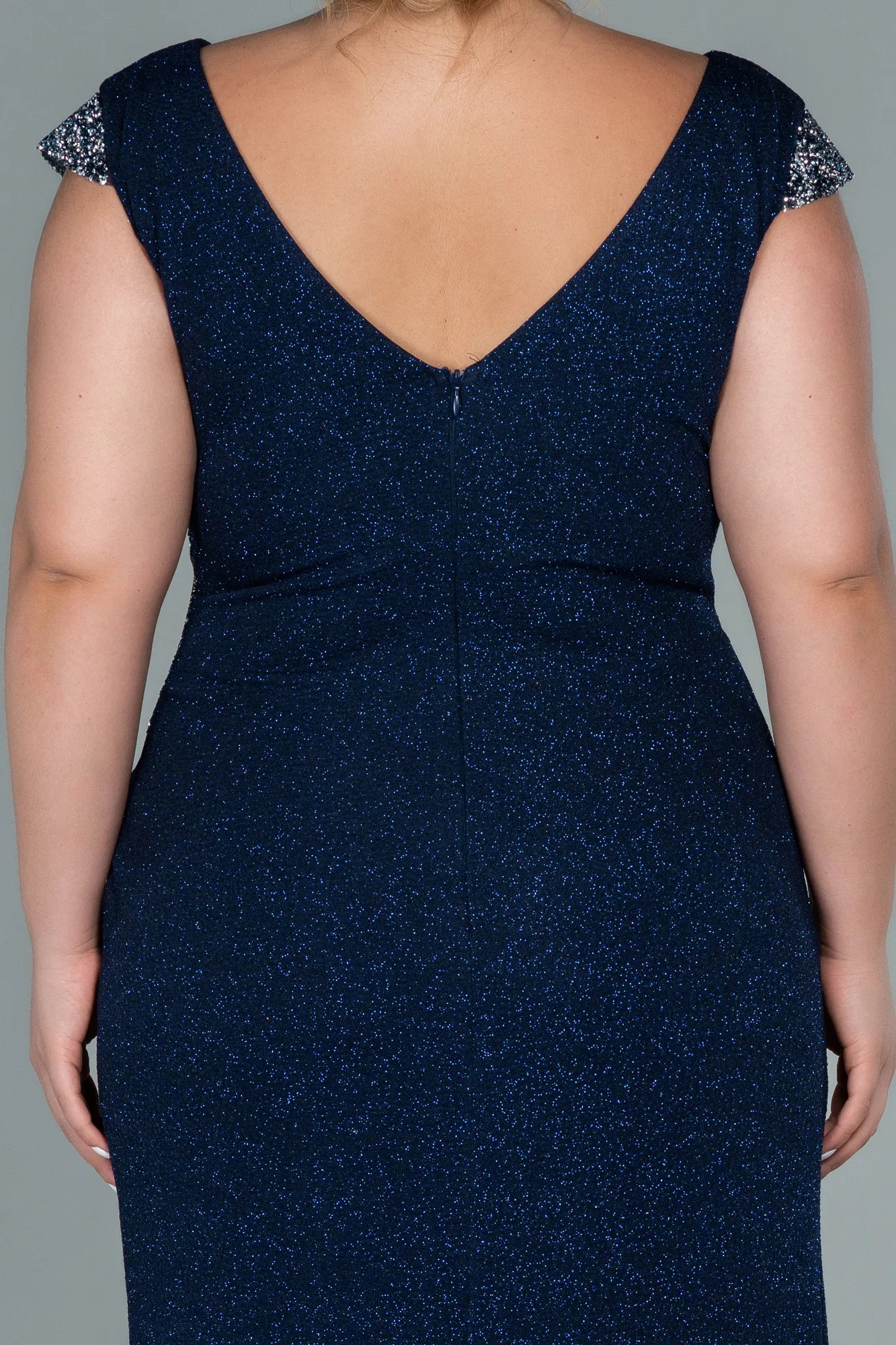 Robe de Soirée Grande Taille Longue Noir ABU2438