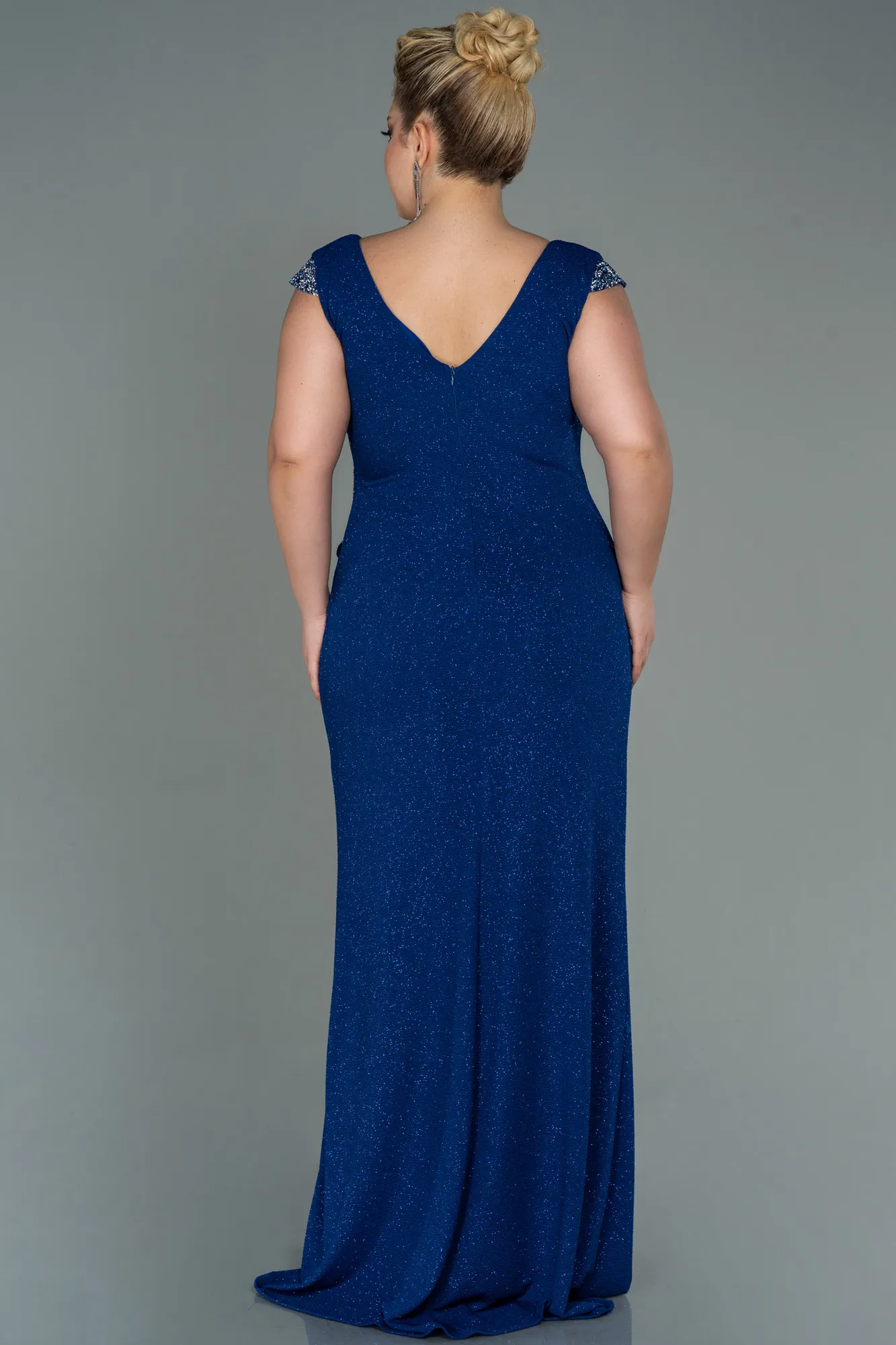 Robe de Soirée Grande Taille Longue Noir ABU2438