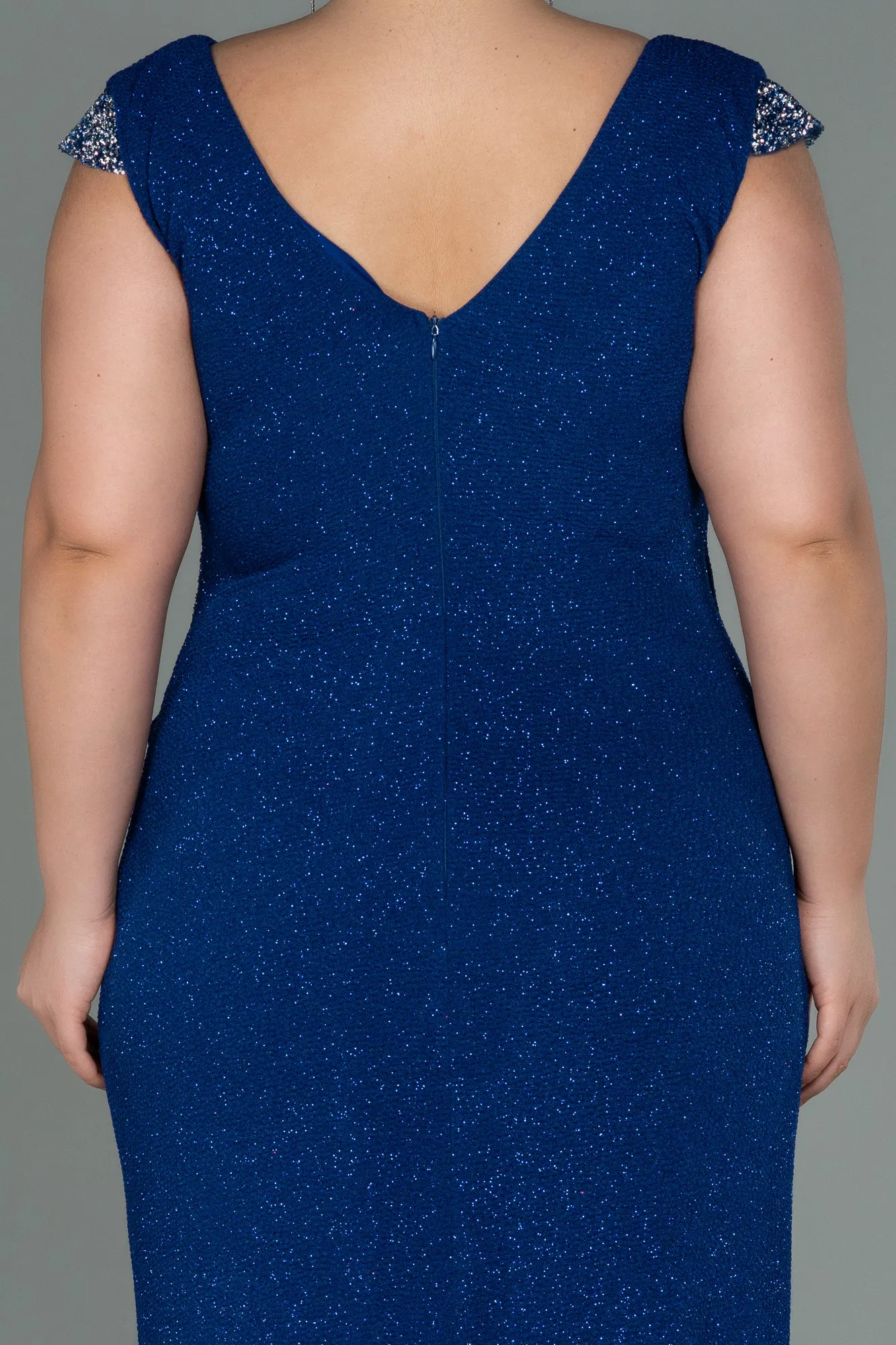 Robe de Soirée Grande Taille Longue Noir ABU2438