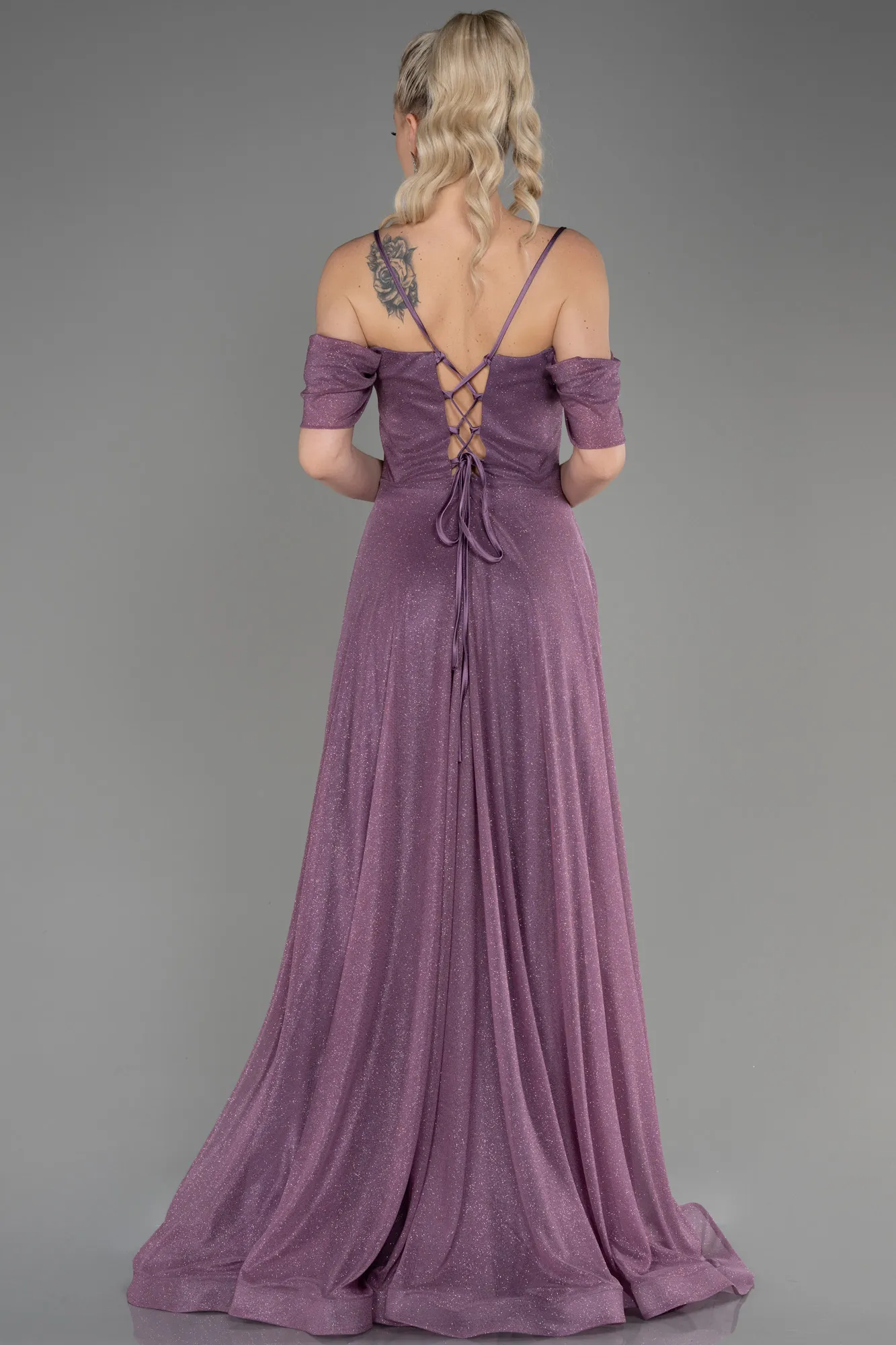 Robe de Soirée Longue Lavande ABU3767