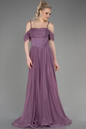 Robe de Soirée Longue Lavande ABU3767