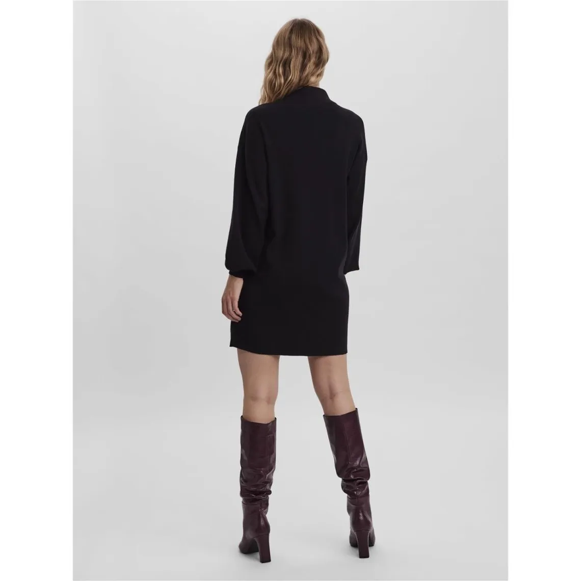 Robe en maille loose fit noir | 3 Suisses