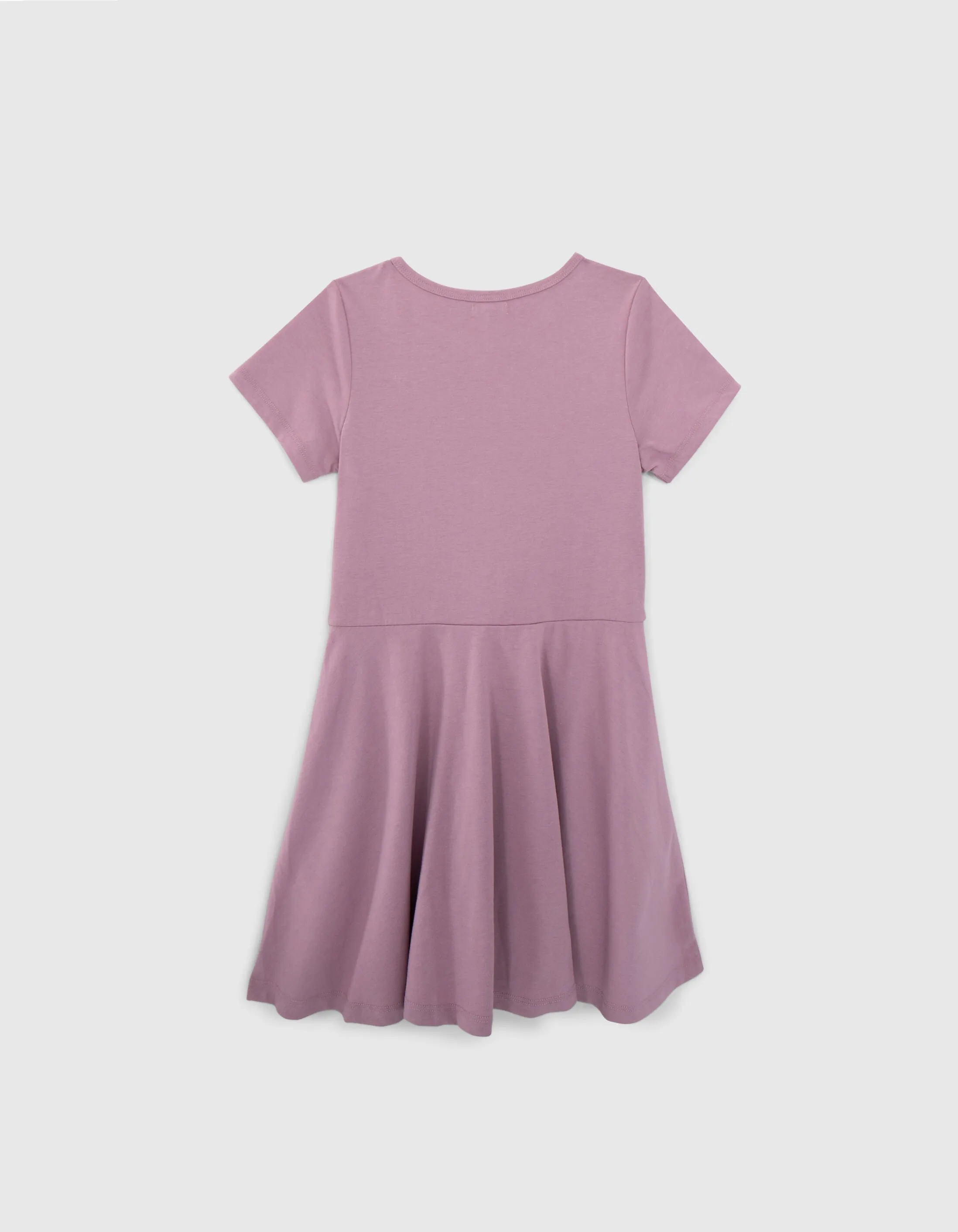 Robe lilas détail noeud fille