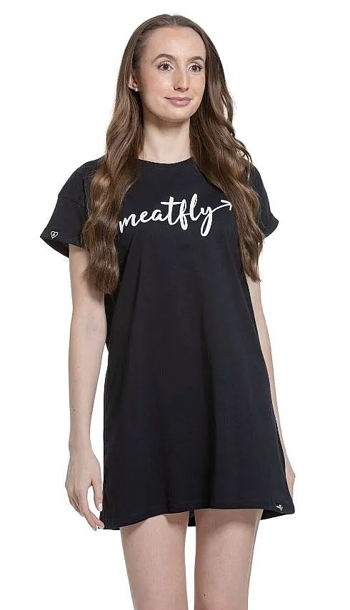 robe Meatfly Senna - Logo Black - women´s