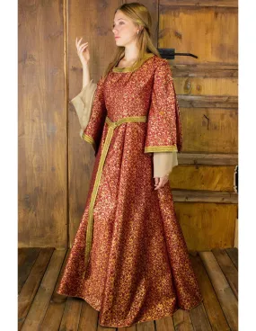 Robe Médiévale Noble d'Aquitaine - Rouge ⚔️ Boutique Épées