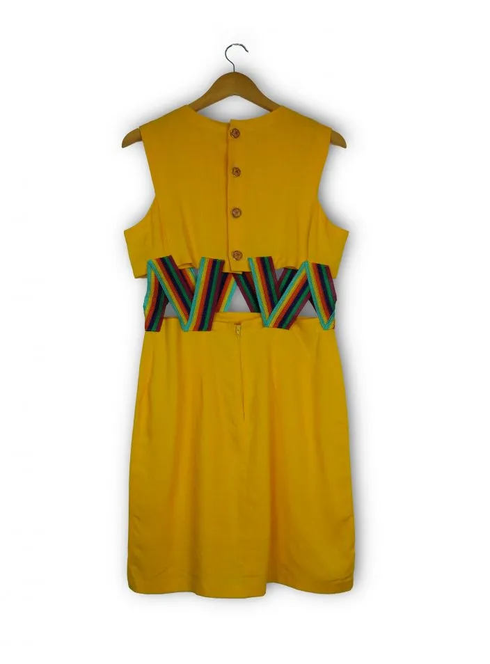 Robe unie jaune