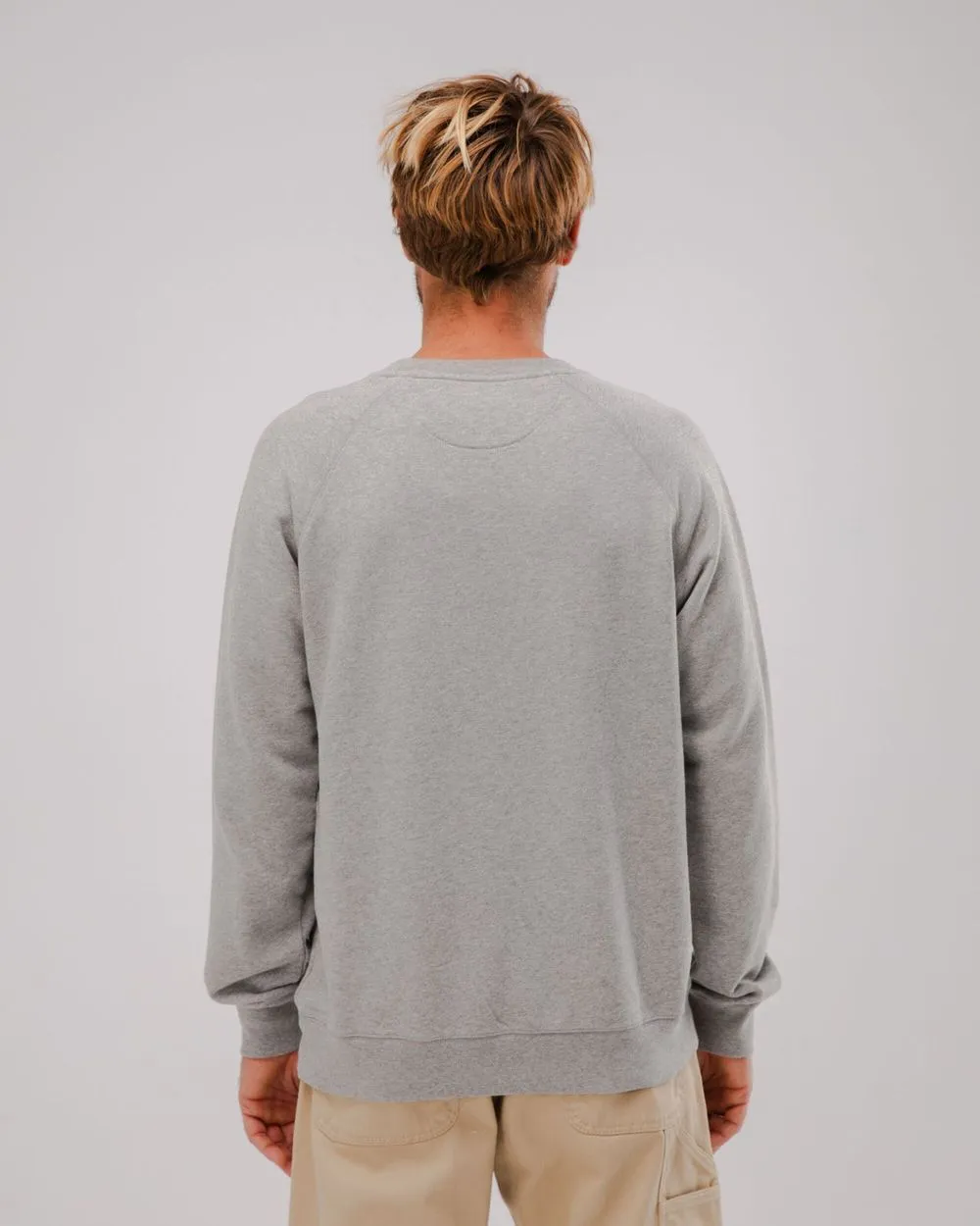 Sweat en coton bio | gris "out of office sweatshirt - grey" homme