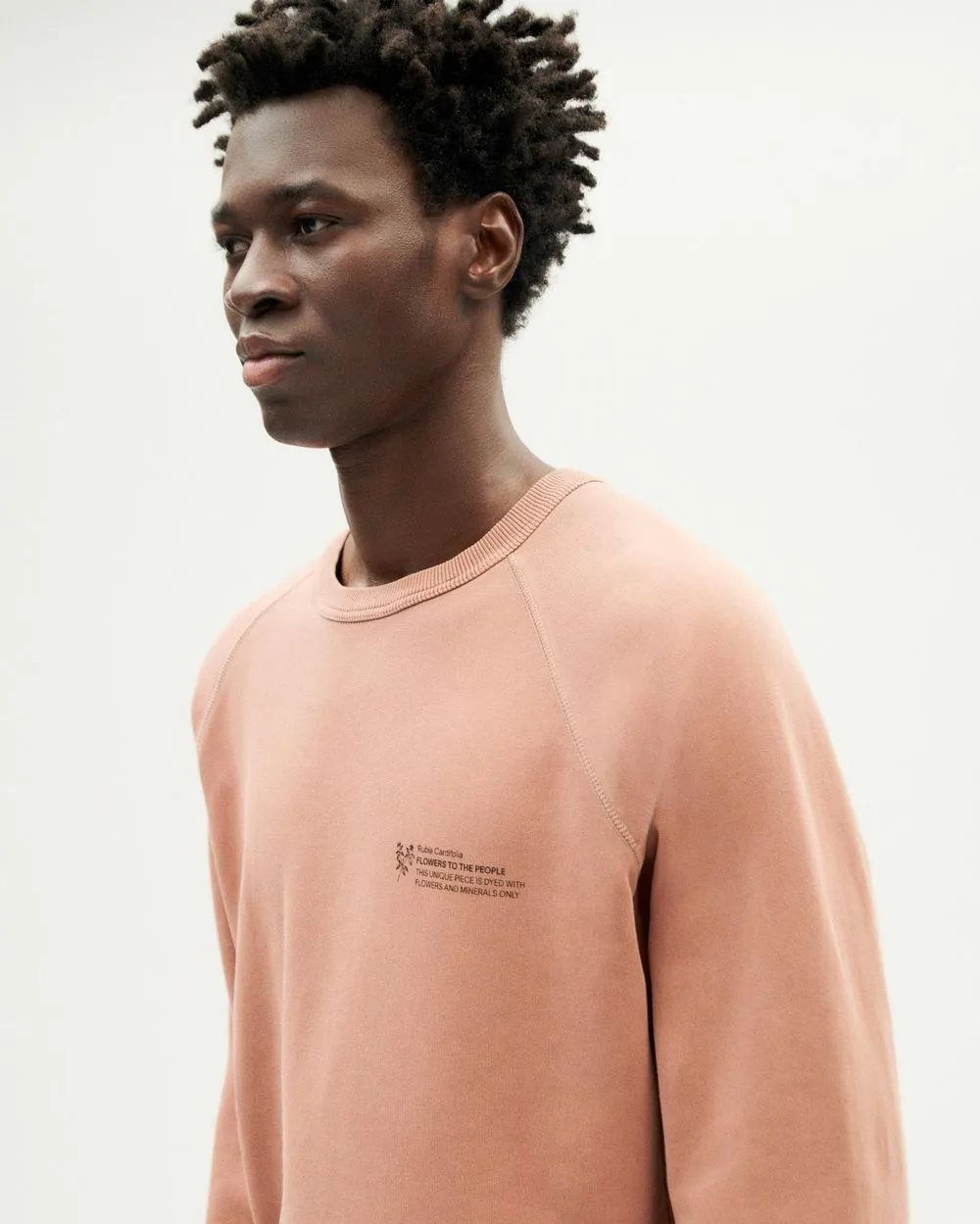 Sweat en coton bio | rose "rubia cardifolia ftp sweatshirt red" homme