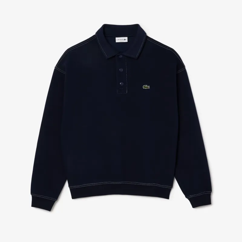 Sweatshirt col polo loose fit