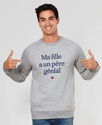 Sweatshirt enfant Mon père a une fille géniale