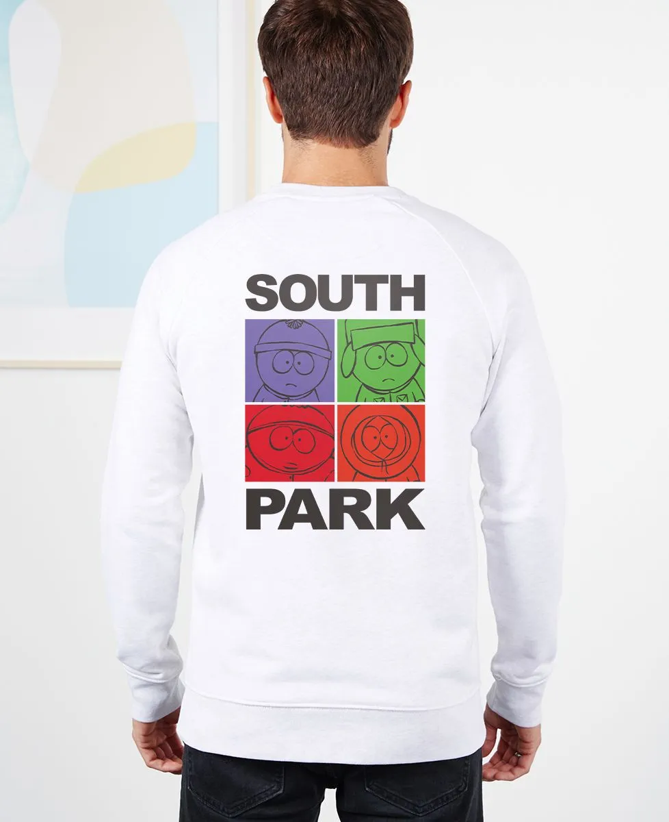 Sweatshirt homme Carrés de couleur (South Park)