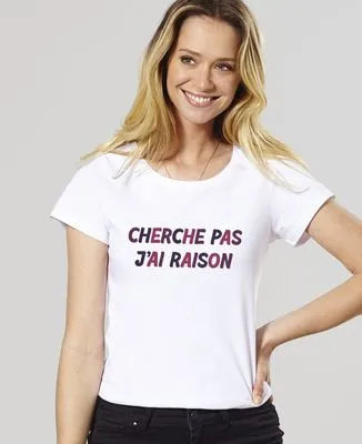 Sweatshirt homme Cherche pas j'ai raison