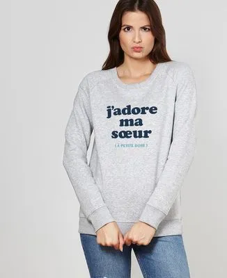 Sweatshirt homme J'adore ma soeur