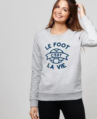 Sweatshirt homme Le foot c'est la vie