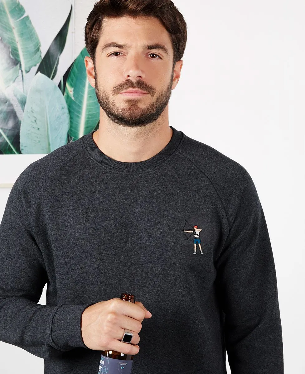 Sweatshirt homme Tir à l'arc (brodé)