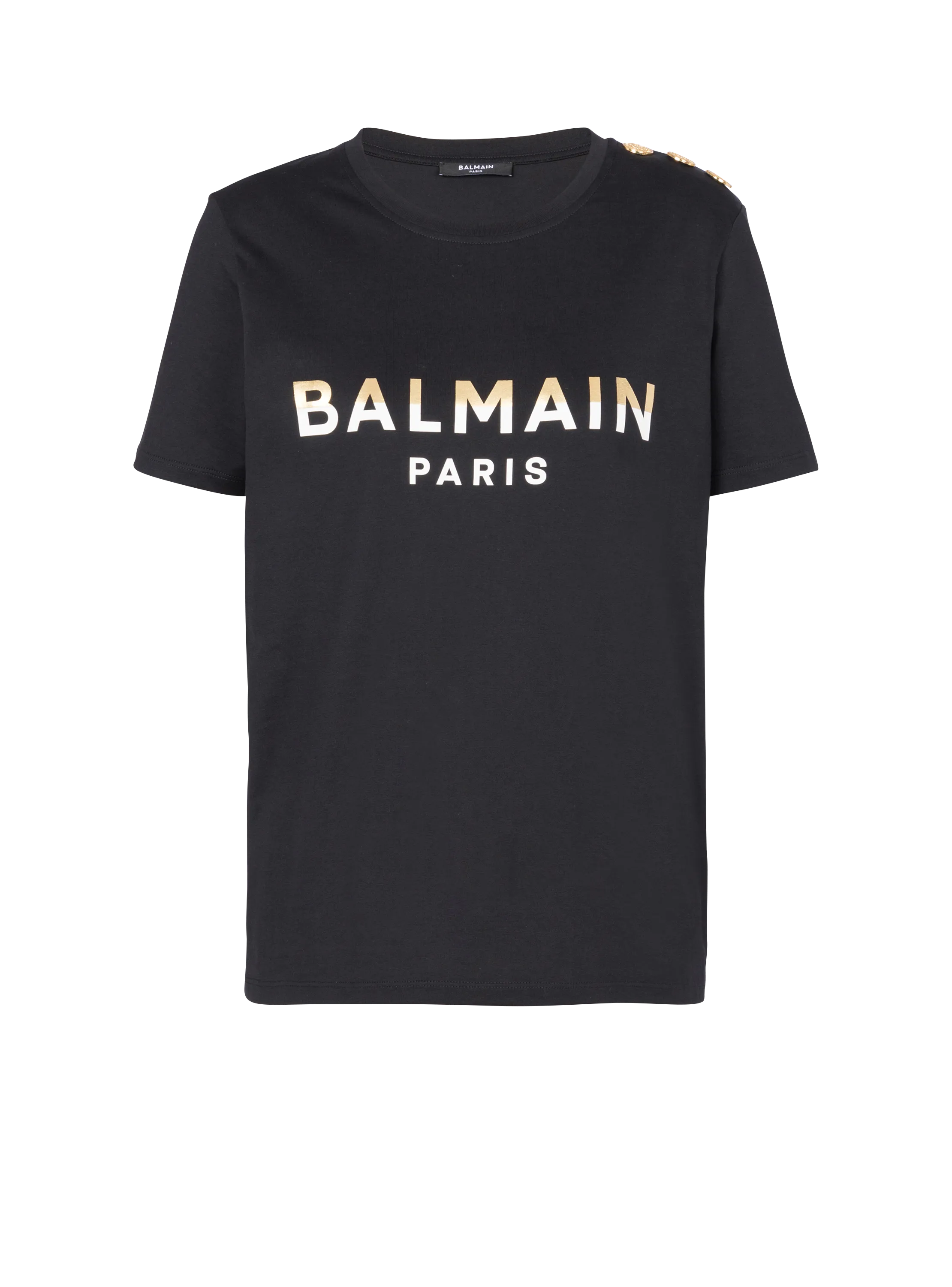 T-shirt à boutons Balmain Paris