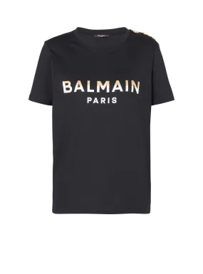 T-shirt à boutons Balmain Paris