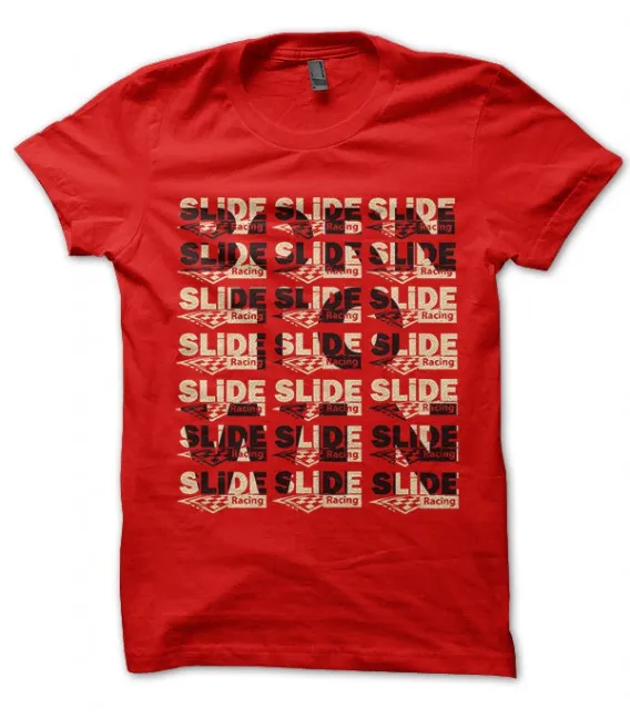 T-shirt Born To Win, Slide Racing