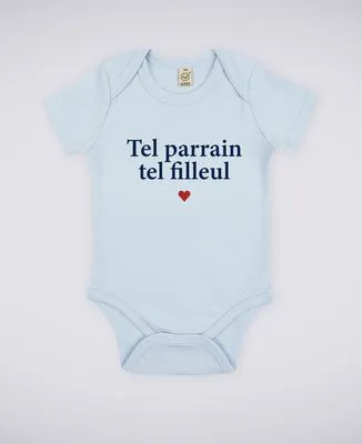 T-Shirt bébé Tel parrain tel filleul