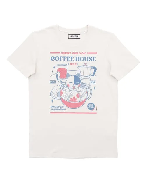 T-shirt Coffee House - Message Soutien Café de Quartier