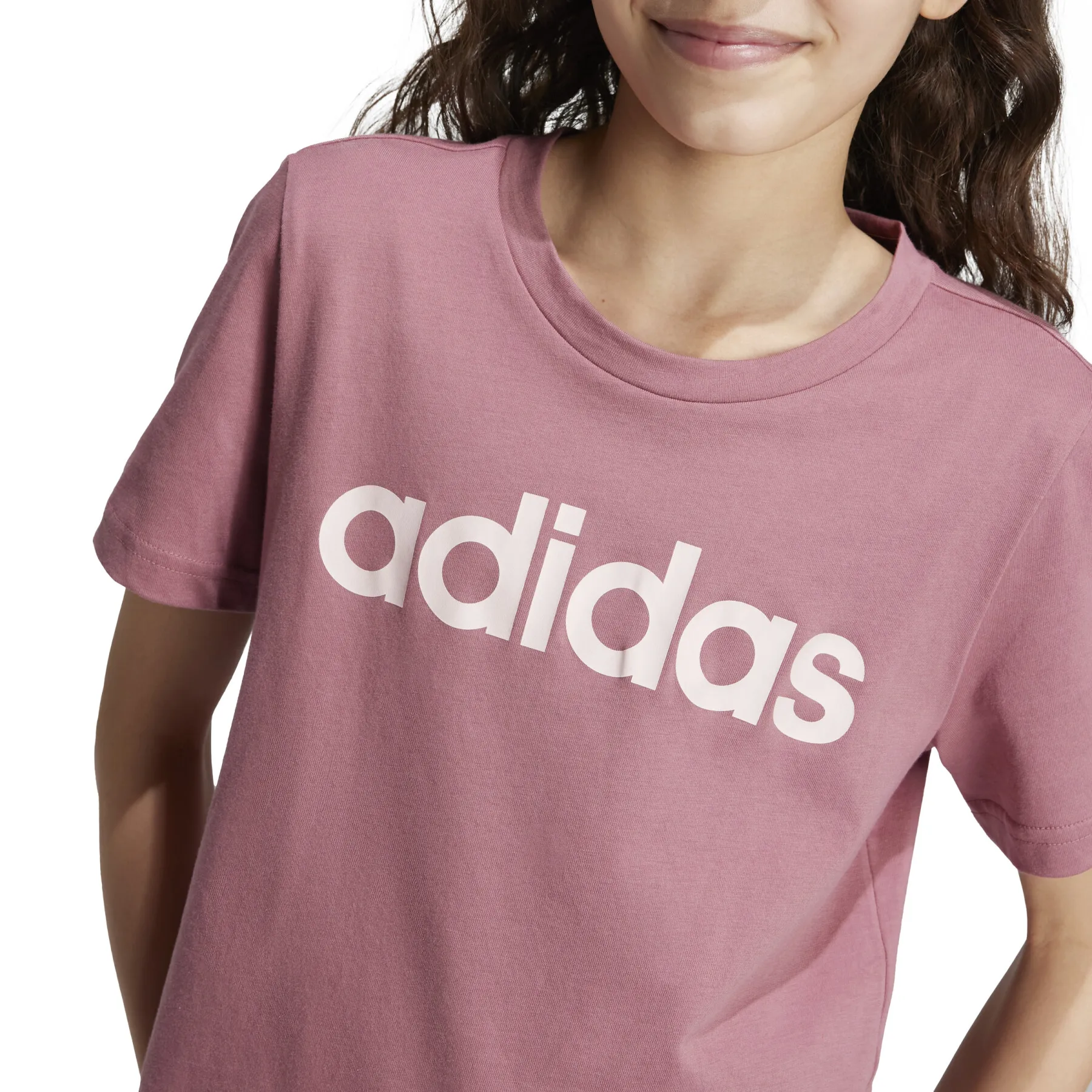 T-shirt cotton fille adidas Essentials Linear Logo