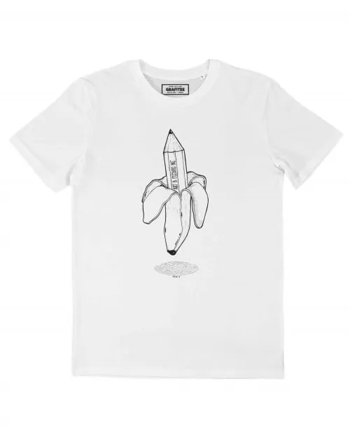 T-shirt Crayon Banane - Illustration Art Nourrit L'Esprit | Grafitee