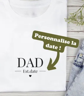 T-shirt Dad Date - L'Atelier Textile