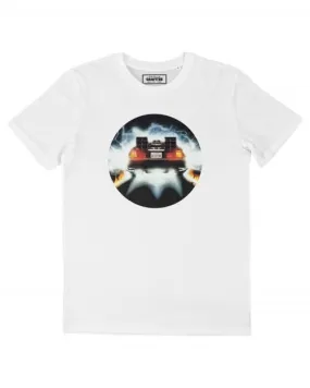 T-shirt DeLorean On Fire - Tee-shirt DMC-12 en plein Burn | Grafitee