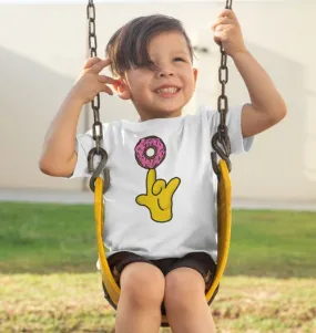 T-shirt Donut Spinning pour enfant - Collection Simpson | Grafitee