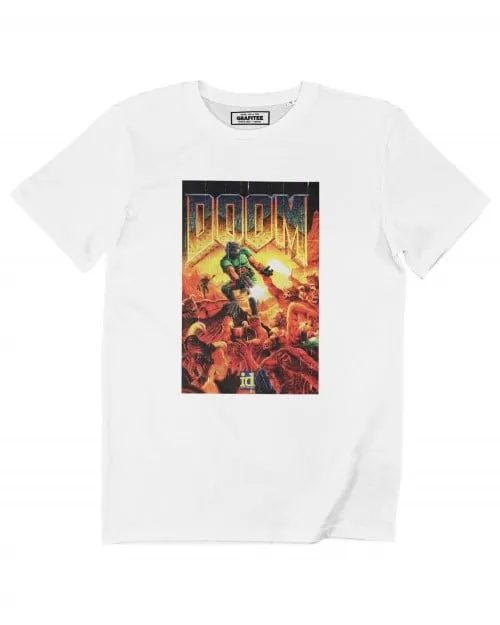 T-shirt Doom - Tee-shirt Imprimé Jeu Vidéo Doom 3D | Grafitee