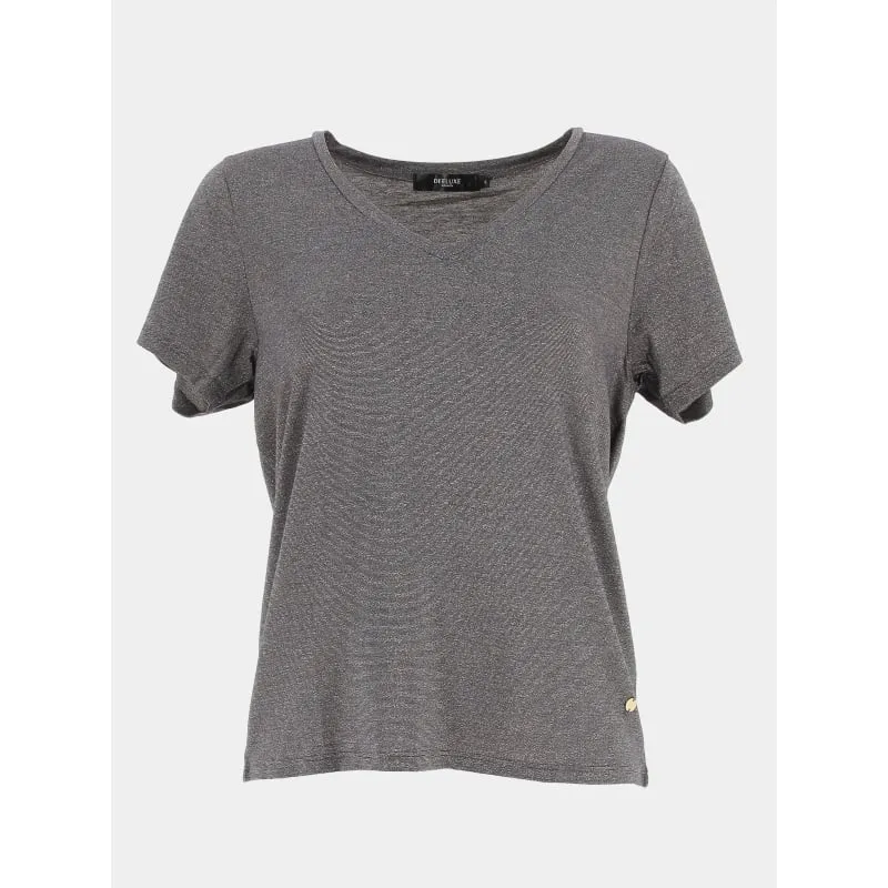 T-shirt glowy gris femme - Deeluxe | wimod