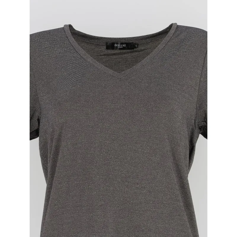 T-shirt glowy gris femme - Deeluxe | wimod