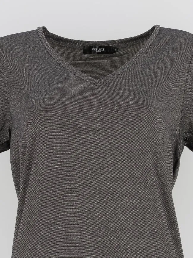 T-shirt glowy gris femme - Deeluxe | wimod