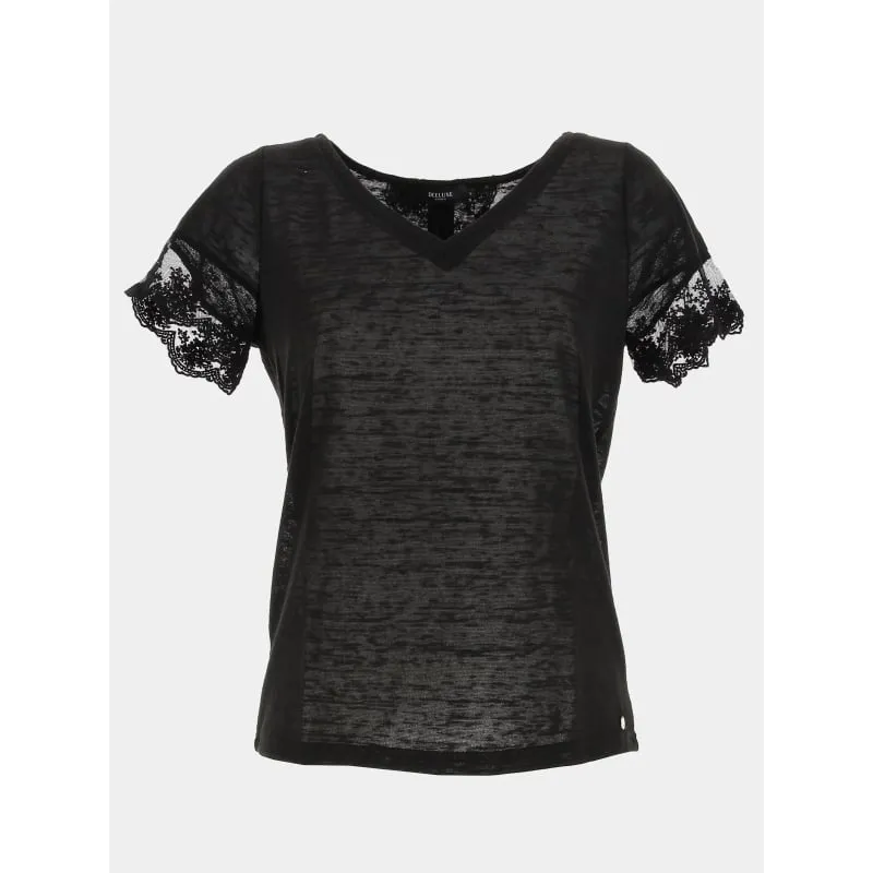 T-shirt glowy gris femme - Deeluxe | wimod