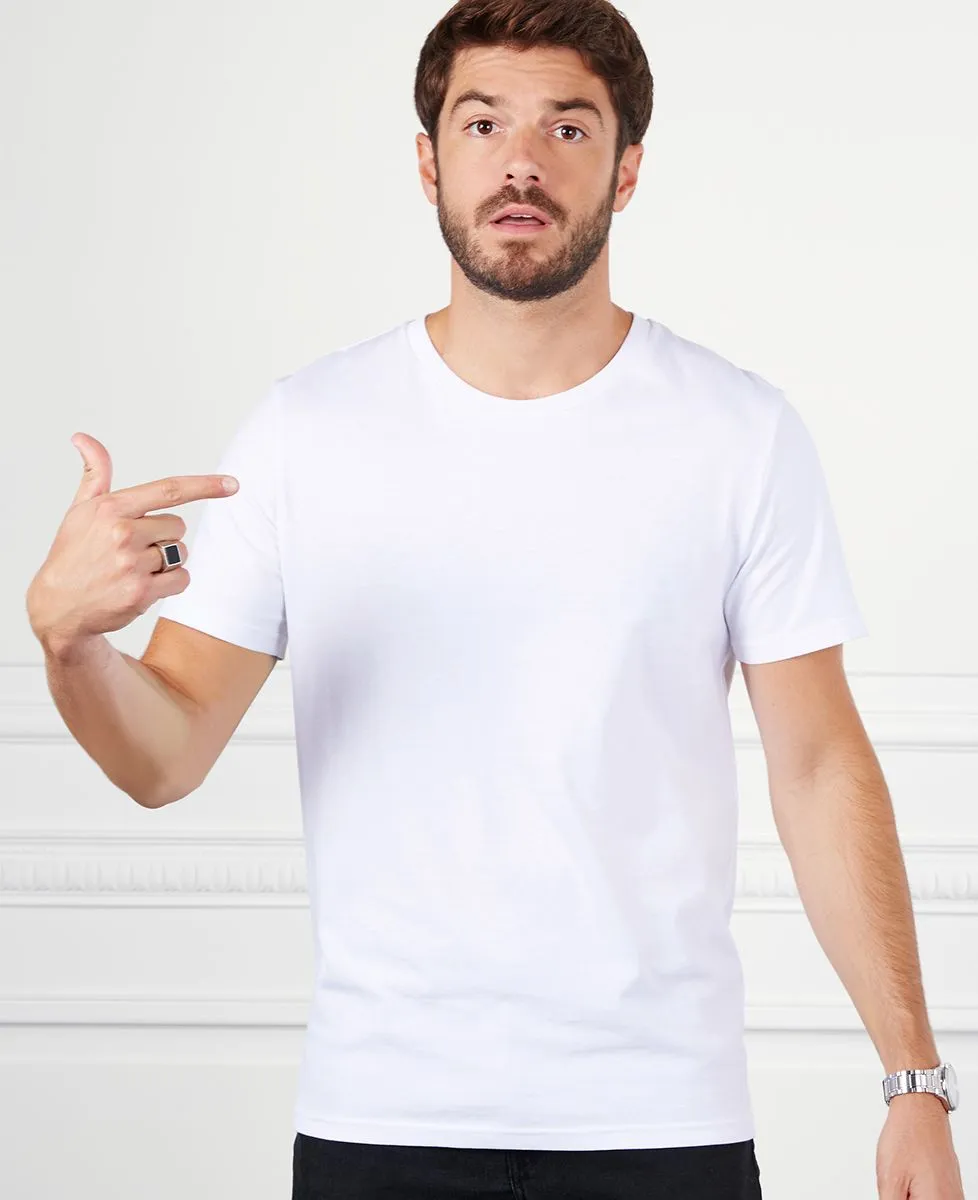 T-Shirt homme Grand message brodé personnalisé