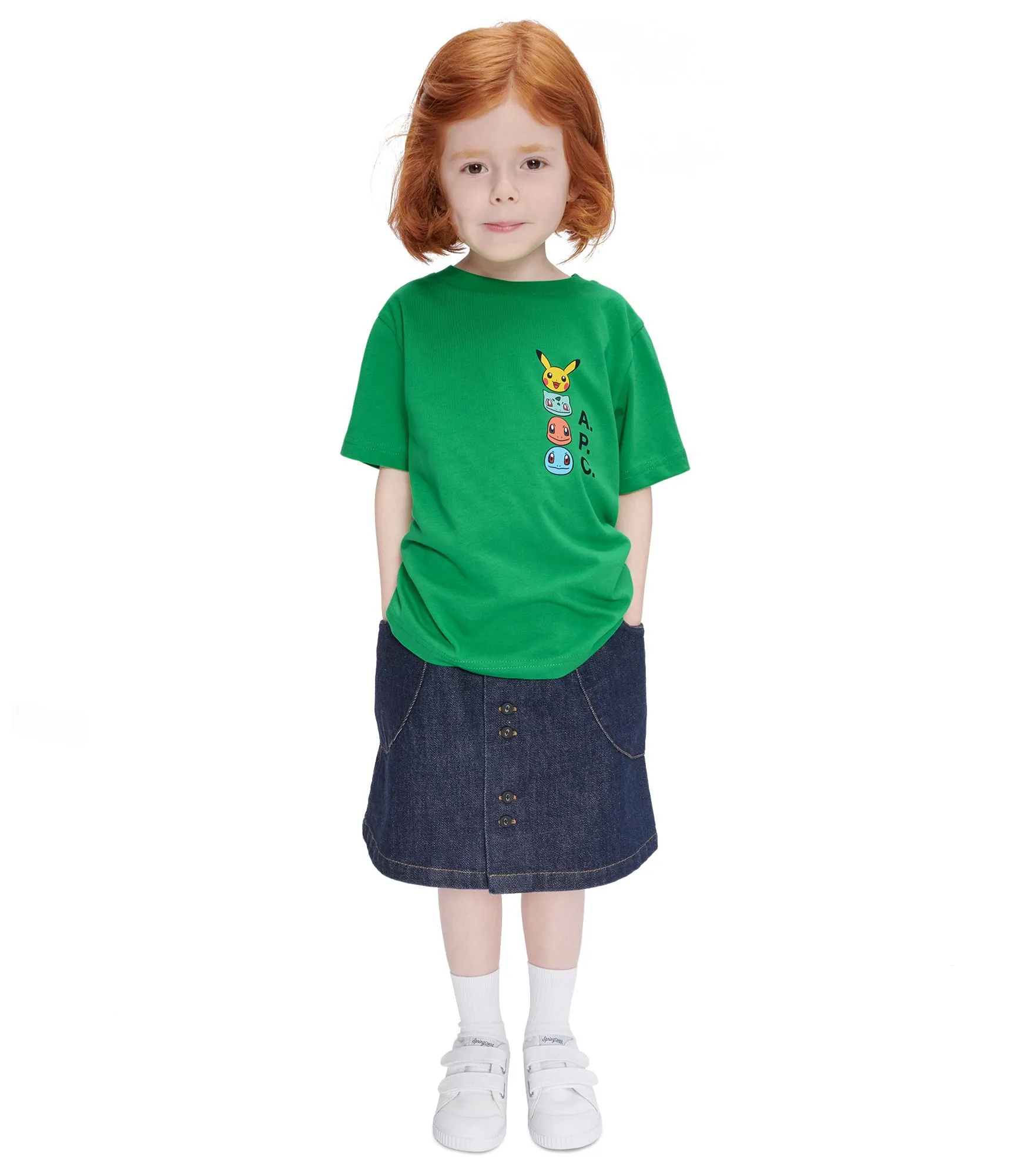 T-Shirt Kids The Portrait Vert | A.P.C.