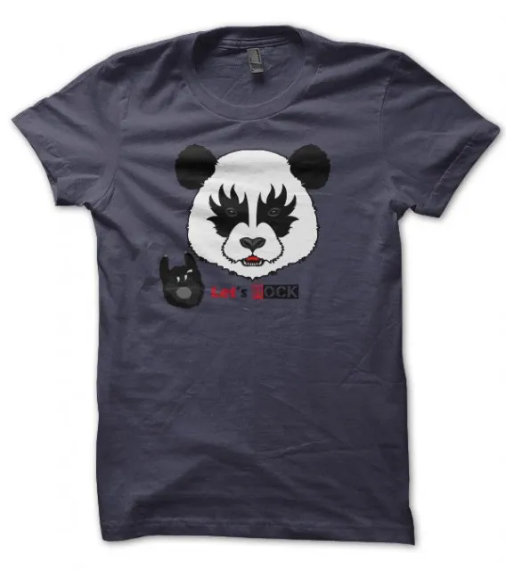 T-shirt Let's Rock Panda